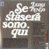 SE STASERA SONO QUI (140 GR. SLEEVE VINILE TRASPARENTE LIMITED EDT.) - immagine 2