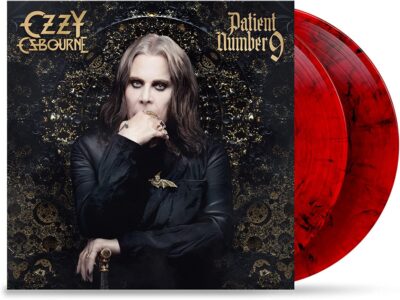 PATIENT NUMBER TRASPARENT RED & BLACK MARBLED VINYL