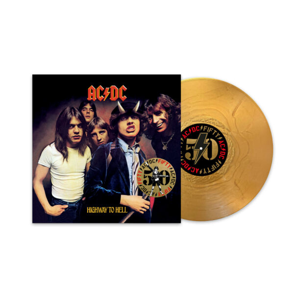 HIGHWAY TO HELL 50TH ANNIVERSARY SPECIAL ED. GOLD COLOURED VINYL