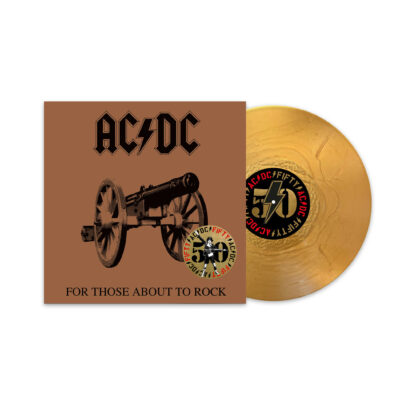 FOR THOSE ABOUT TO ROCK 50TH ANNIVERSARY SPECIAL ED. GOLD COLOURED VINYL