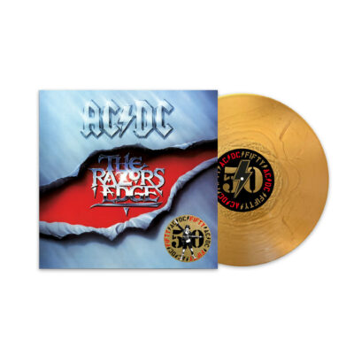 THE RAZORS EDGE 50TH ANNIVERSARY SPECIAL ED. GOLD COLOURED VINYL