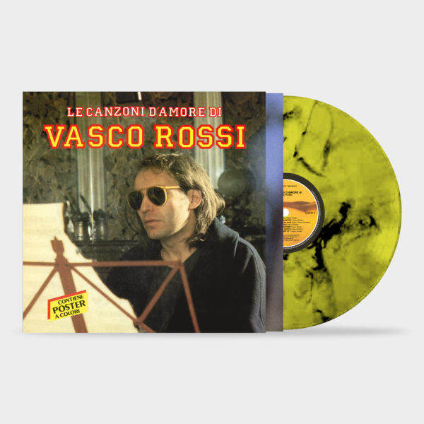 LE CANZONI D'AMORE DI VASCO ROSSI VINILE 180GR MARBLE YELLOW/BLACK NUMERATO