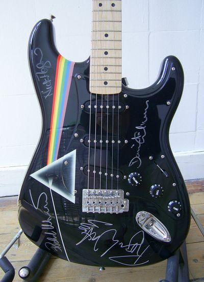 MINI CHITARRA DA COLLEZIONE REPLICA IN LEGNO - PINK FLOYD - TRIBUTE