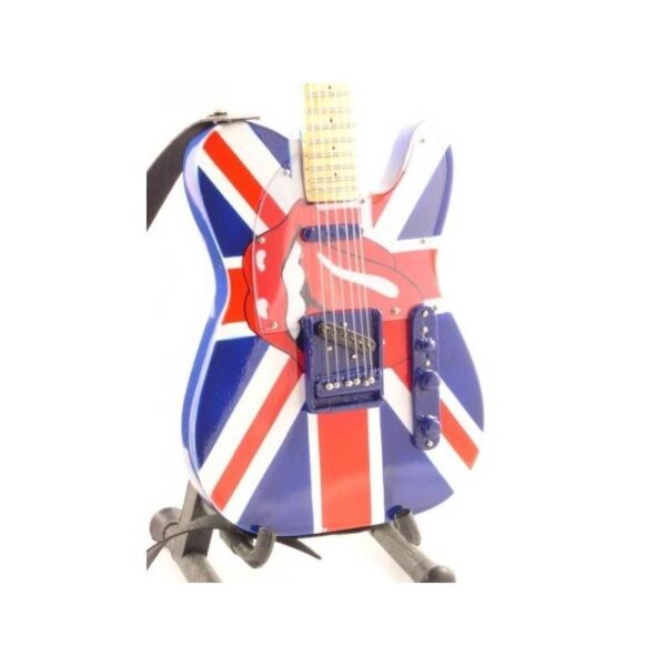 MINI CHITARRA DA COLLEZIONE REPLICA IN LEGNO ROLLING STONES KEITH RICHARDS