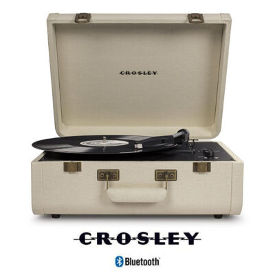 GIRADISCHI CROSLEY PORTFOLIO TOURMALINE (CREMA) PORTABILE TURNTABLE WITH