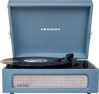 CROSLEY VOYAGER 2 WAY BLUETOOTH WASHED BLUE