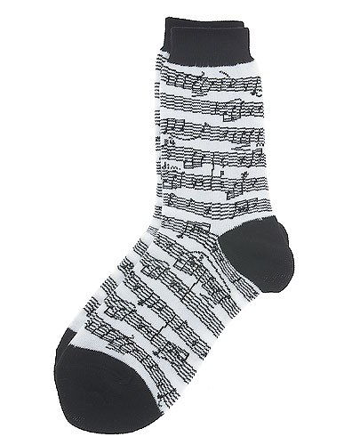 CALZINI DA DONNA: SHEET MUSIC (BLACK/WHITE)