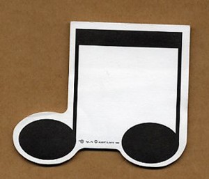 POST IT PAIR OF QUAVERS