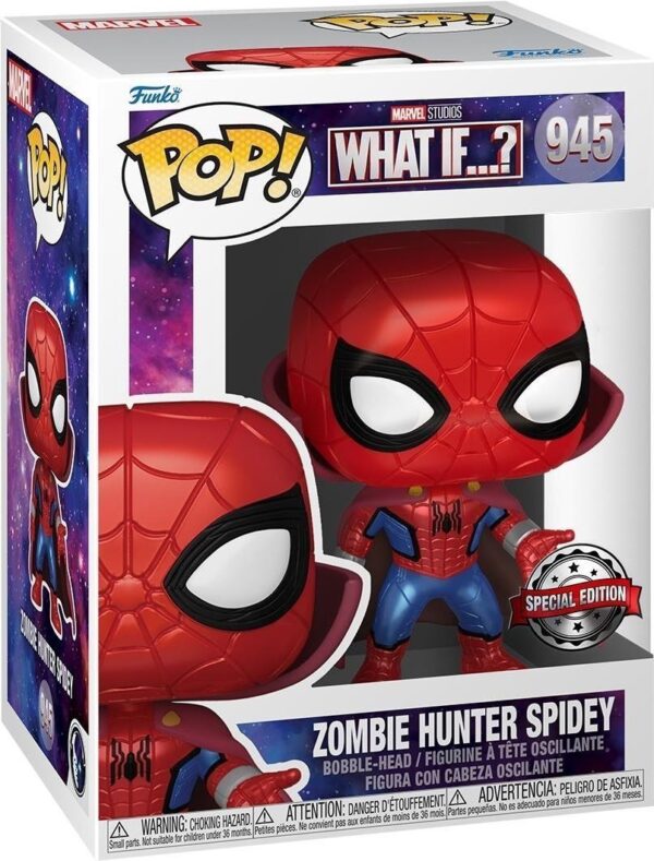 MARVEL: FUNKO POP! - WHAT IF...? - ZOMBIE HUNTER SPIDEY (VINYL FIGURE 945)