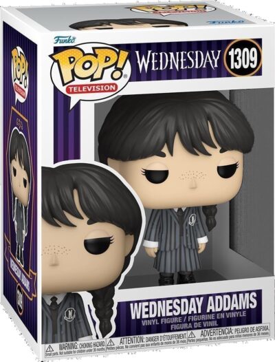 WEDNESDAY: FUNKO POP! TELEVISION - WEDNESDAY ADDAMS (VINYL FIGURE 1309)