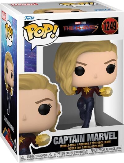 MARVEL: FUNKO POP! - THE MARVELS - CAPTAIN MARVEL (VINYL FIGURE 1249)