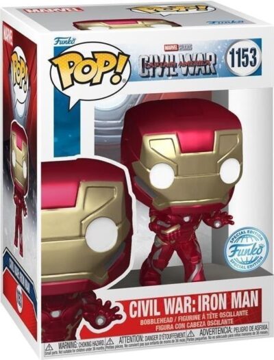 MARVEL: FUNKO POP! - CAPTAIN AMERICA CIVIL WAR - CIVIL WAR: IRON MAN (VINYL FIGURE 1153)