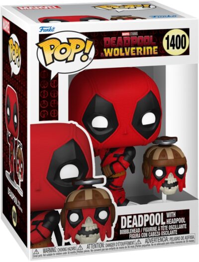 MARVEL: FUNKO POP! - DEADPOOL & WOLVERINE -  DEADPOOL WITH HEADPOOL (VINYL FIGURE 1400)