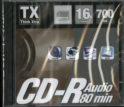 CD-R 80' AUDIO (JEWEL CASE PZ.1) (16X 700MB)