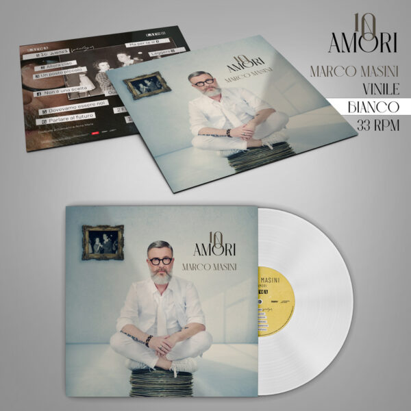 10 AMORI ED. LIMITATA E NUMERATA IN 1000 COPIE VINILE BIANCO
