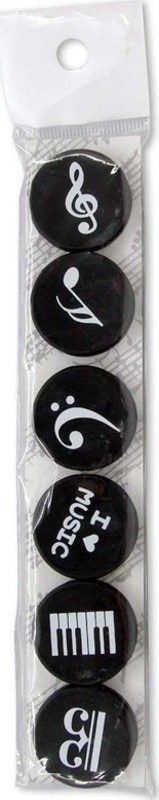 MUSIC NOTES MAGNETI S - 6 PACK