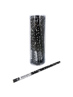 HB MATITA (PACK OF 36) BLACK MUSIC NOTES