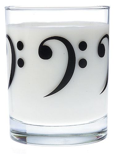 BICCHIERI IN VETRO TUMBLER: BASS CLEF