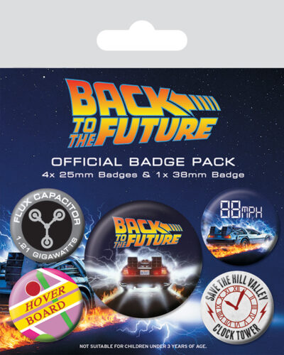 BACK TO THE FUTURE: PYRAMID - DELOREAN (PIN BADGE PACK / SET SPILLE)