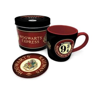 HARRY POTTER (COLOURFUL CREST PLATFROM 9 3/4) GIFT SET (MUG & COASTER IN KEEPSAKE TIN)
