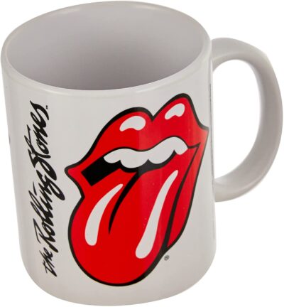 TAZZA ROLLING STONES LINGUACCIA BIANCA