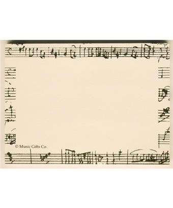 POST IT NOTES MOZART WHITE BLACK