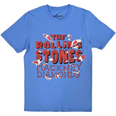 T-SHIRT  X-LARGE UNISEX BLUE HACKNEY DIAMONDS SHATTER