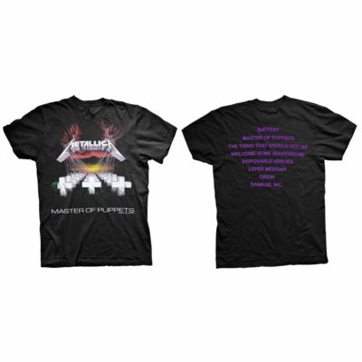 T-SHIRT # L UNISEX BLACK # MASTER OF PUPPETS