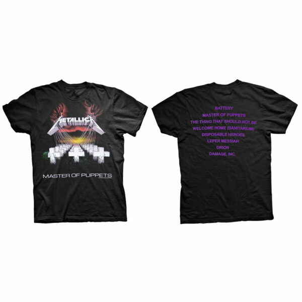 T-SHIRT # L UNISEX BLACK # MASTER OF PUPPETS