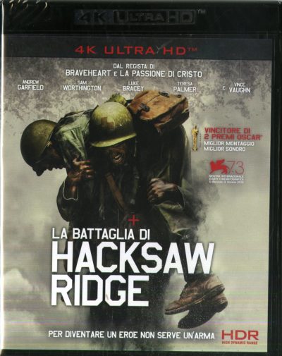LA BATTAGLIA DI HACKSAW RIDGE (4K+BR)