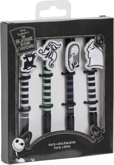 Disney: Cerdà - Nightmare Before Christmas - Penna Pack X4