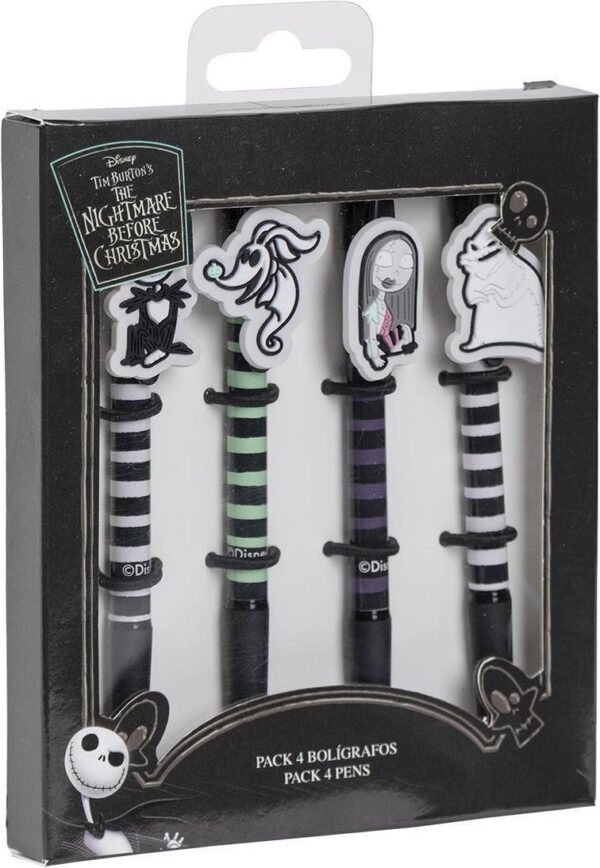Disney: Cerdà - Nightmare Before Christmas - Penna Pack X4