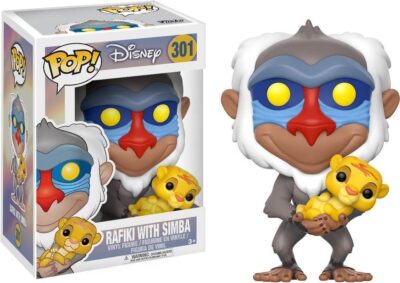DISNEY: FUNKO POP! - LION KING - RAFIKI WITH SIMBA (VINYL FIGURE 301)