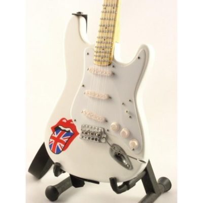 MINI CHITARRA DA COLLEZIONE REPLICA IN LEGNO - ROLLING STONES - TRIBUTE