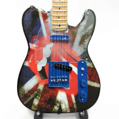 MINI CHITARRA DA COLLEZIONE REPLICA IN LEGNO - ROLLING STONES - KEITH RICHARDS -