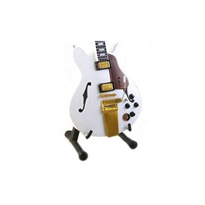 MINI CHITARRA DA COLLEZIONE REPLICA IN LEGNO - GRETSCH WHITE FALCON