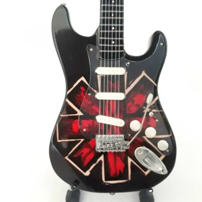 MINI CHITARRA DA COLLEZIONE REPLICA IN LEGNO - RED HOT CHILI PEPPERS - TRIBUTE