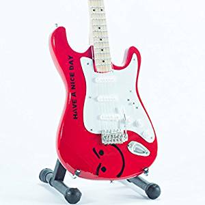 MINI CHITARRA DA COLLEZIONE REPLICA IN LEGNO FENDER STRATOCASTER