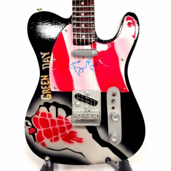 MINI CHITARRA DA COLLEZIONE REPLICA IN LEGNO GREEN DAY
