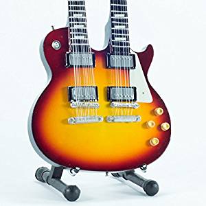 MINI CHITARRA DA COLLEZIONE REPLICA IN LEGNO FELDER - DOUBLE NECK