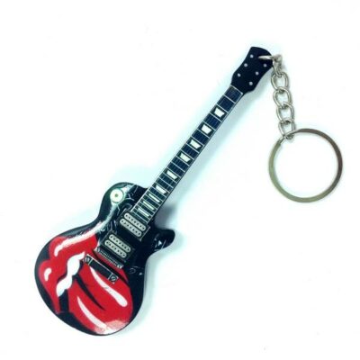 PORTACHIAVI IN LEGNO FORMA CHITARRA MOD.EXCLUSIVE - ROLLING STONES - TONGUE