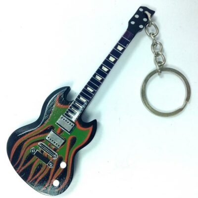 PORTACHIAVI IN LEGNO FORMA CHITARRA MOD.EXCLUSIVE - METALLICA - JAMES HETFIELD -