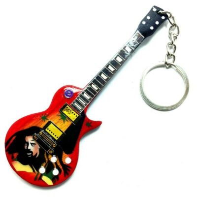 PORTACHIAVI IN LEGNO FORMA CHITARRA MOD.EXCLUSIVE - BOB MARLEY - TRIBUTE