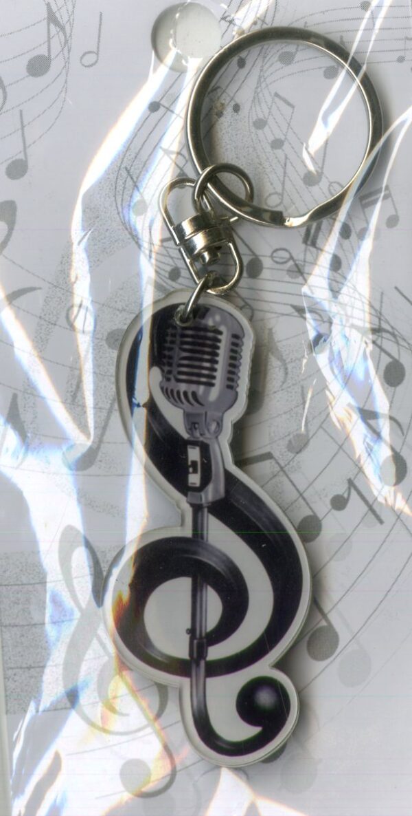 PORTACHIAVI IN ACRILICO NOTE MUSICALI SOL KEY 4