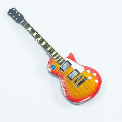 MAGNETE PER FRIGO IN LEGNO A FORMA DI CHITARRA -LED ZEPPELIN - JIMI PAGE