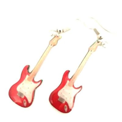 ORECCHINI A FORMA DI CHITARRA IN METALLO - DIRE STRAITS - MARK KNOPFLER