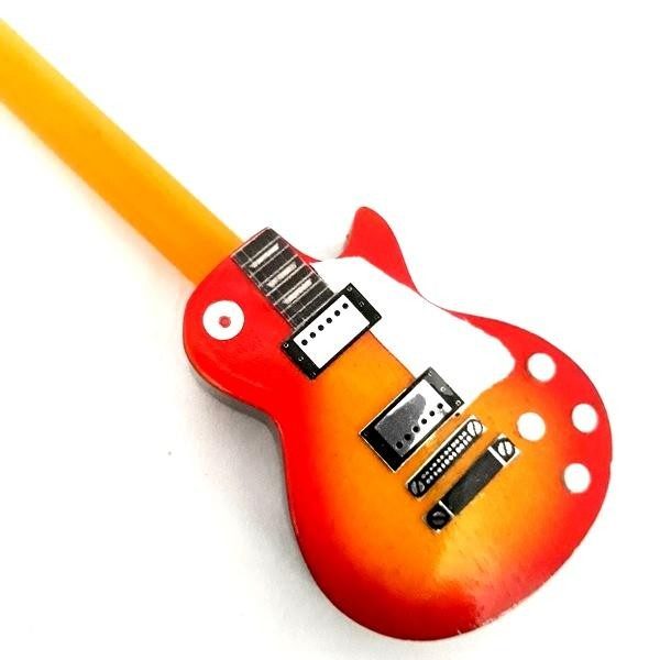 TAPPO MATITA IN LEGNO MOD.CHITARRA ELETTRICA (MATITA INCLUSA)