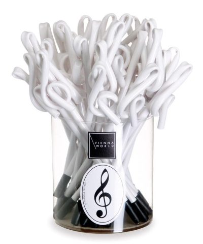 BALLPOINT PENNA G-CLEF WHITE (1 PC)