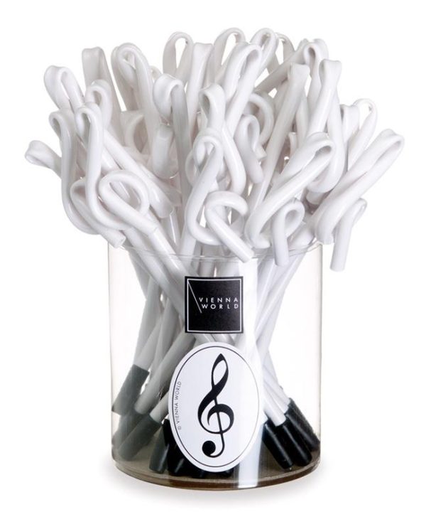 BALLPOINT PENNA G-CLEF WHITE (1 PC)