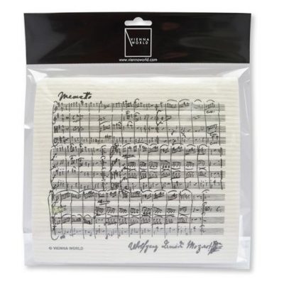 PANNO DI SPUGNA , SPARTITO MUSICALE MOZART (2 PCS)